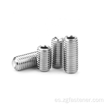 Tornillos de acero inoxidable con punto de taza